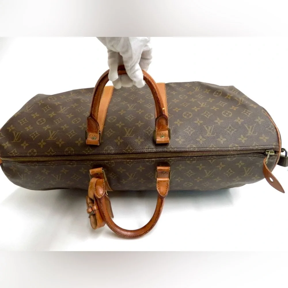 Louis Vuitton Monogram Duffle Boston Bag Keepall 55